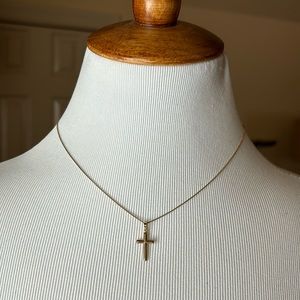 14K Gold Chain and Cross Set